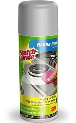 SPRAY BRILHO INOX SCOOT BRITE 170G 3M