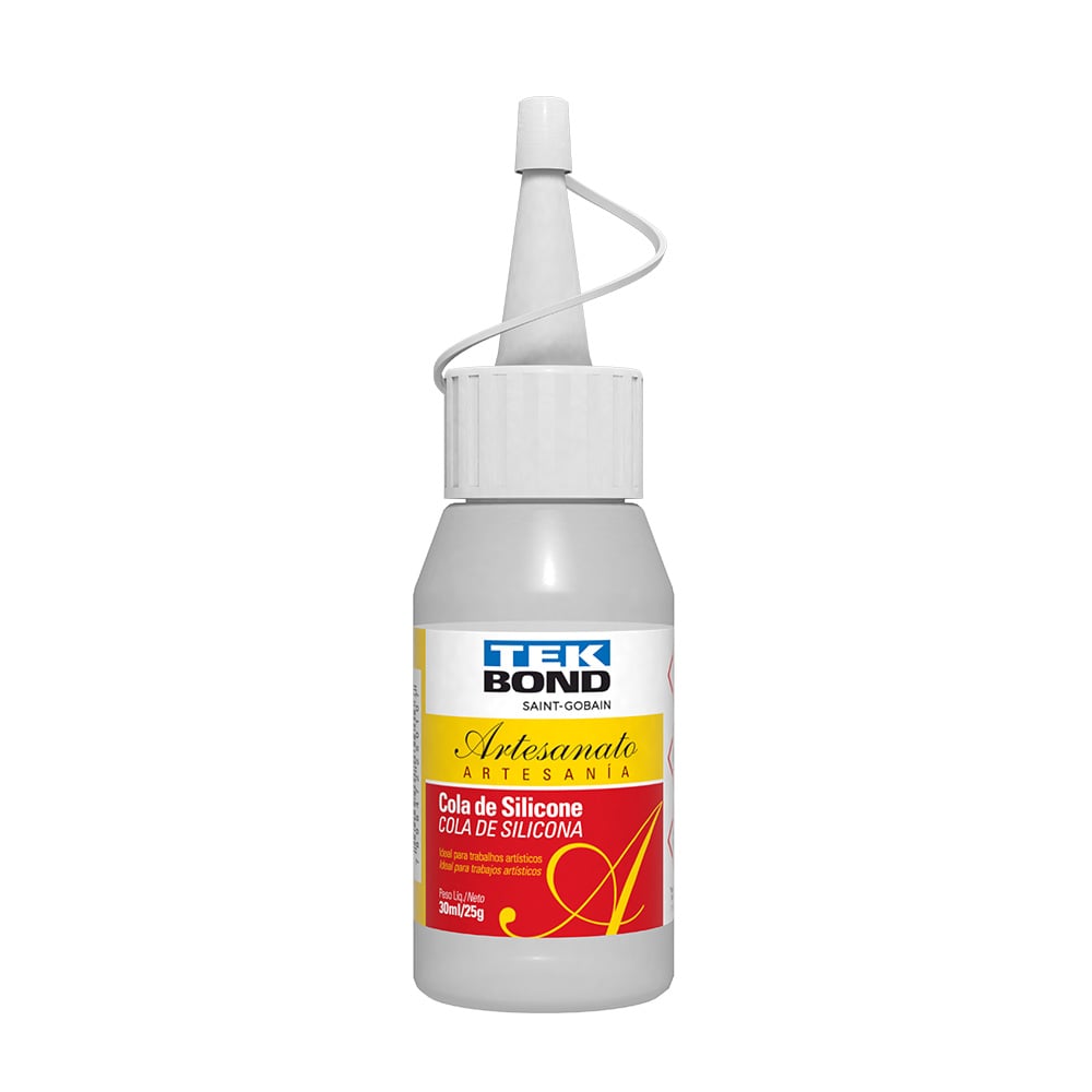 COLA DE SILICONE LIQUIDA PARA ARTESANATO 030ML/25G TEKBOND