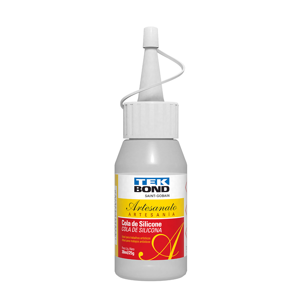 COLA DE SILICONE LIQUIDA PARA ARTESANATO 030ML/25G TEKBOND