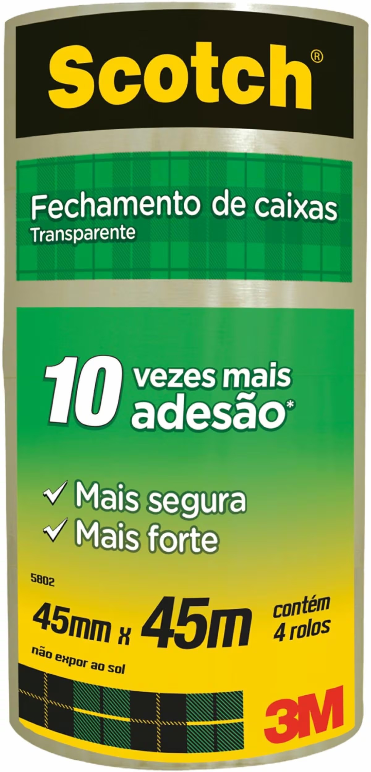 FITA EMBALAGEM 45MMX45M TRANSPARENTE SCOTCH 3M