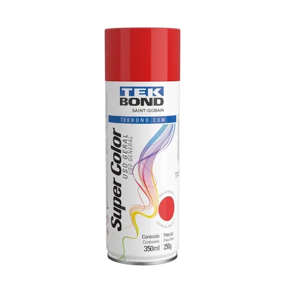 TINTA SPRAY VERMELHO 350ML TEKBOND