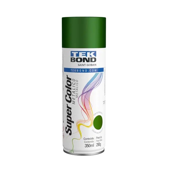 TINTA SPRAY VERDE METALICO 350ML TEKBOND