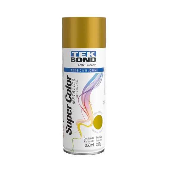 TINTA SPRAY OURO METALICO 350ML TEKBOND