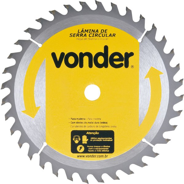 DISCO PARA SERRA CIRCULAR COM VID 200MM 48 DENTES VONDER