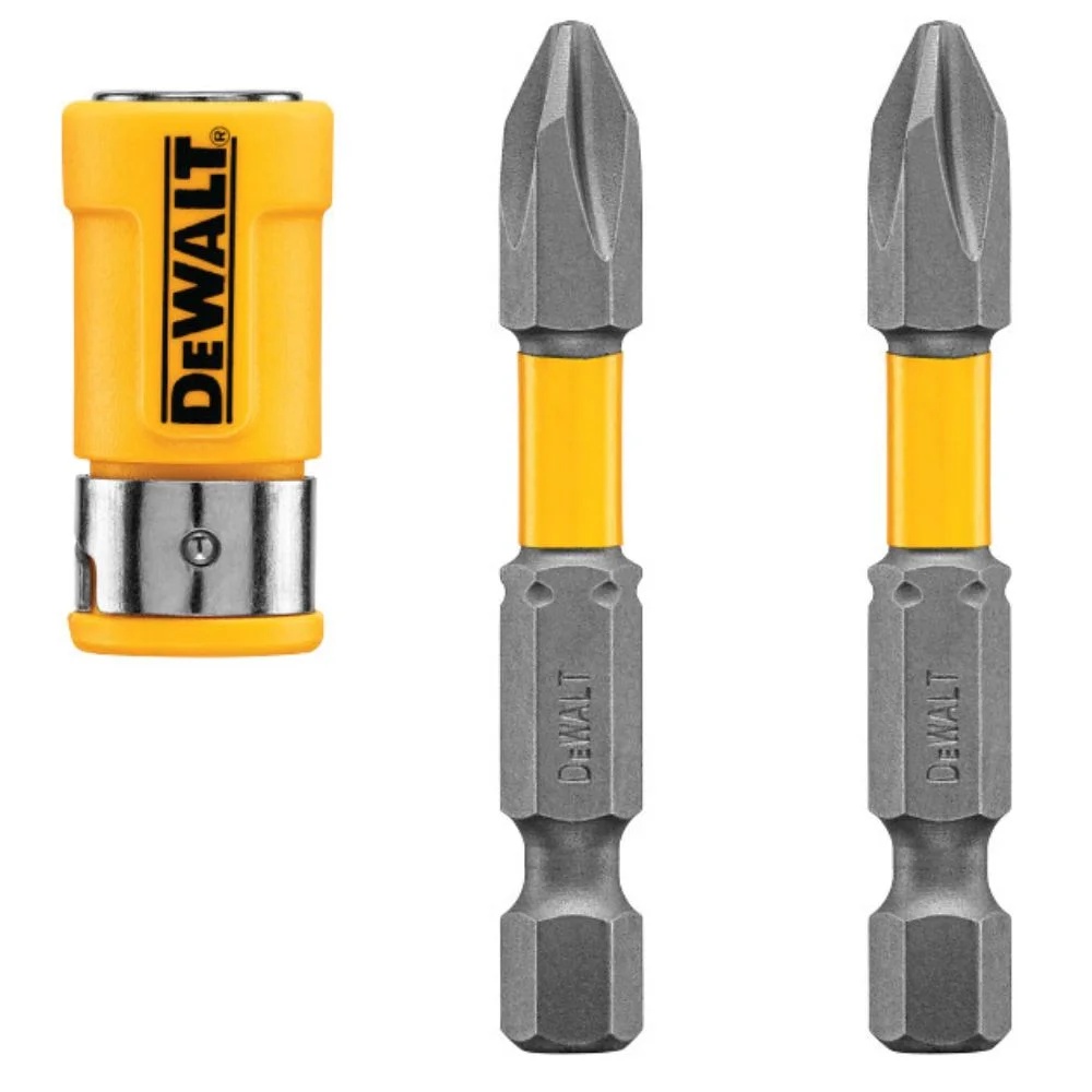 JOGO DE BITS PHILLIPS N2 12 PECAS COM LIMITADORE PONTA MAGNETICA DWA2PH2SL-12 DEWALT