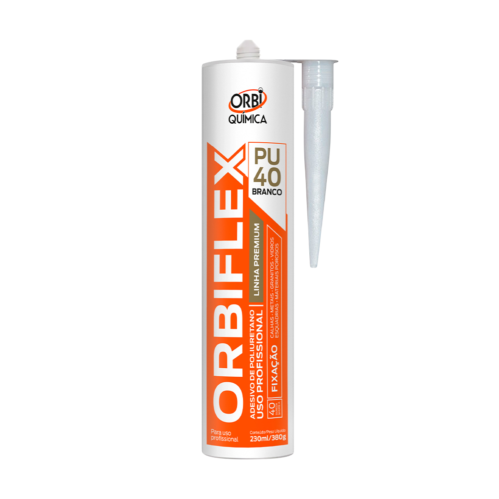 ADESIVO POLIURETANO BRANCO 380G PU40 PREMIUM ORBIFLEX