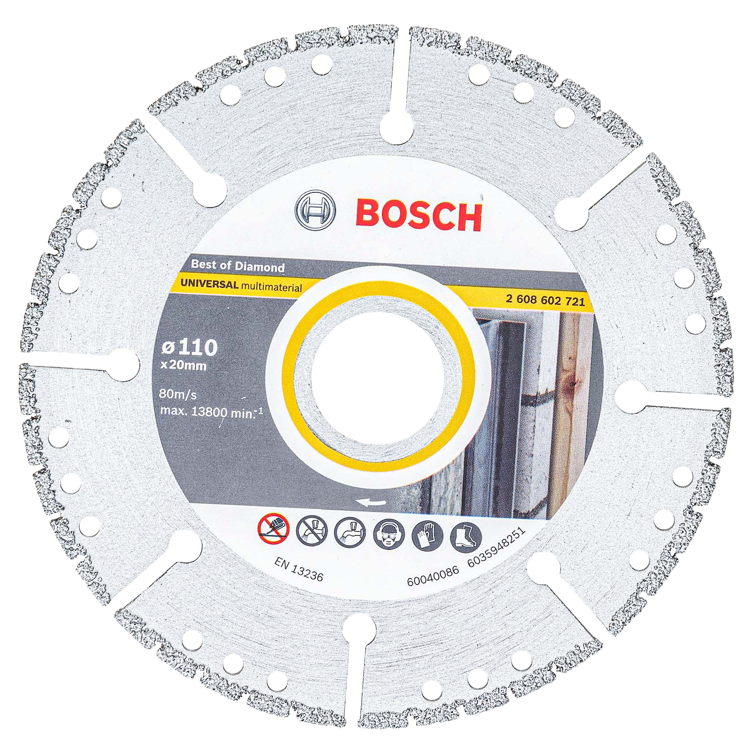 DISCO DIAMANTADO 110X20MM SEGMENTADO UP MULTI BOSCH