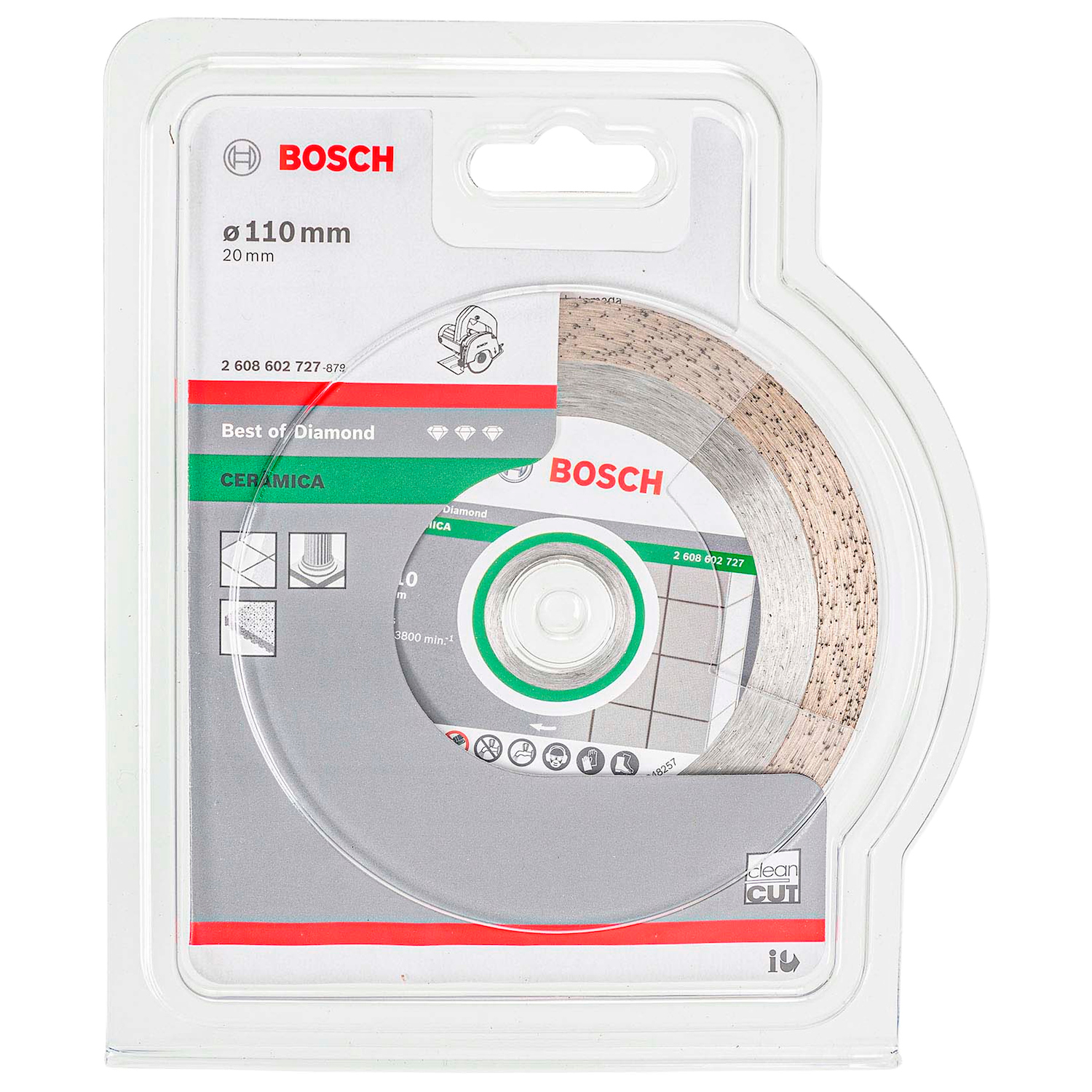 DISCO DIAMANTADO 110X20MM LISO FPP BOSCH