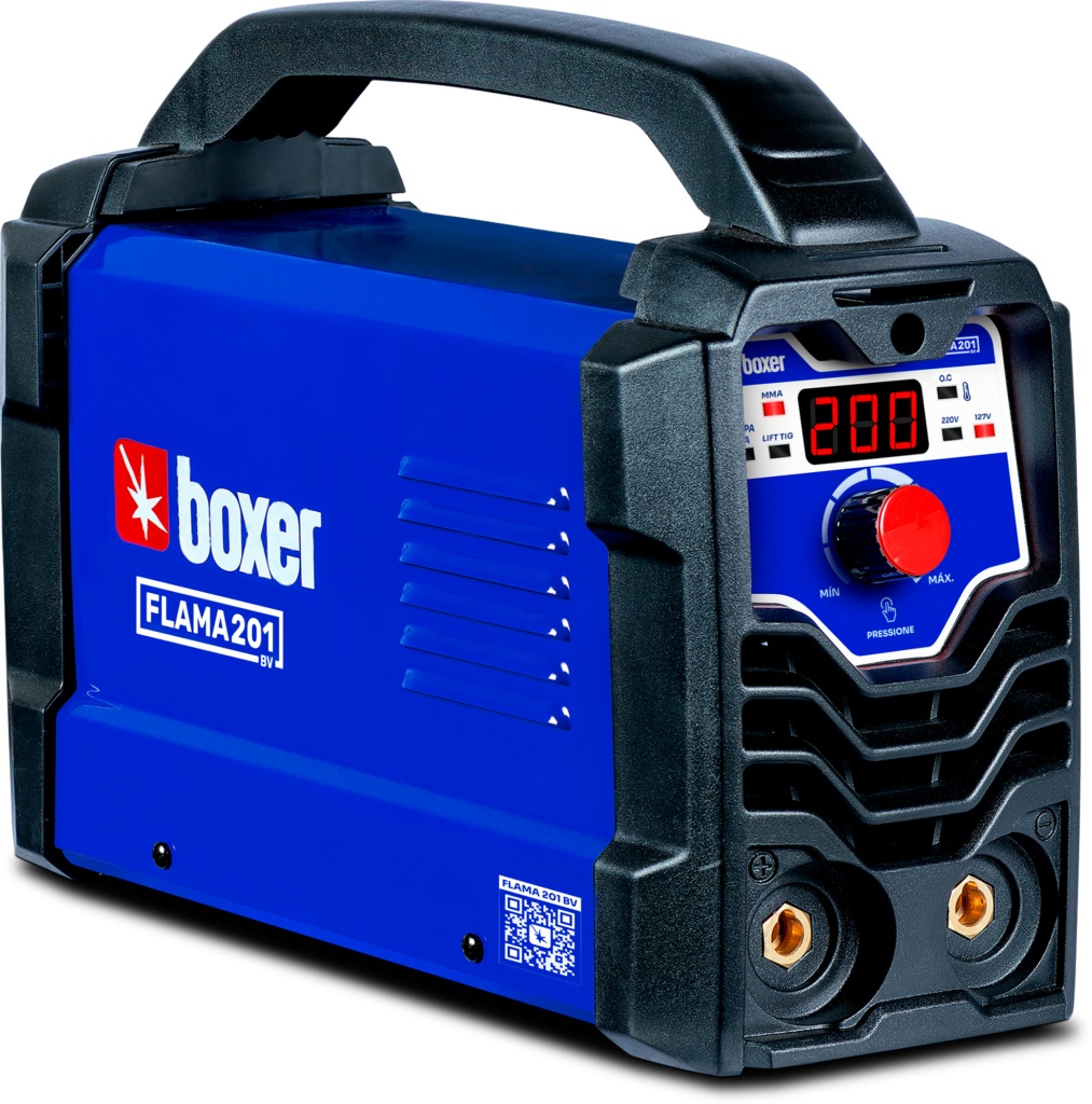MÁQUINA PARA SOLDA INVERSORA ELETRODO E TIG 200A FLAMA201 BIVOLT BOXER