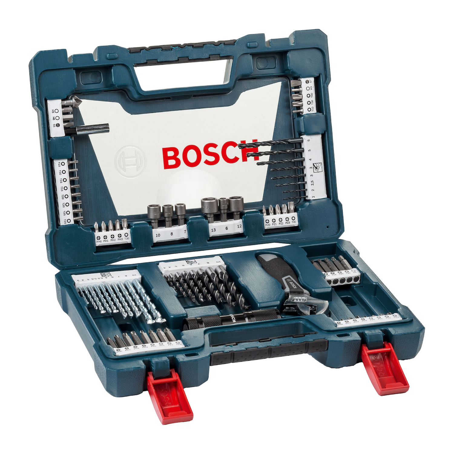 JOGO PARA FIXAR E APARAFUSAR COM 83 PECAS V-LINE BOSCH