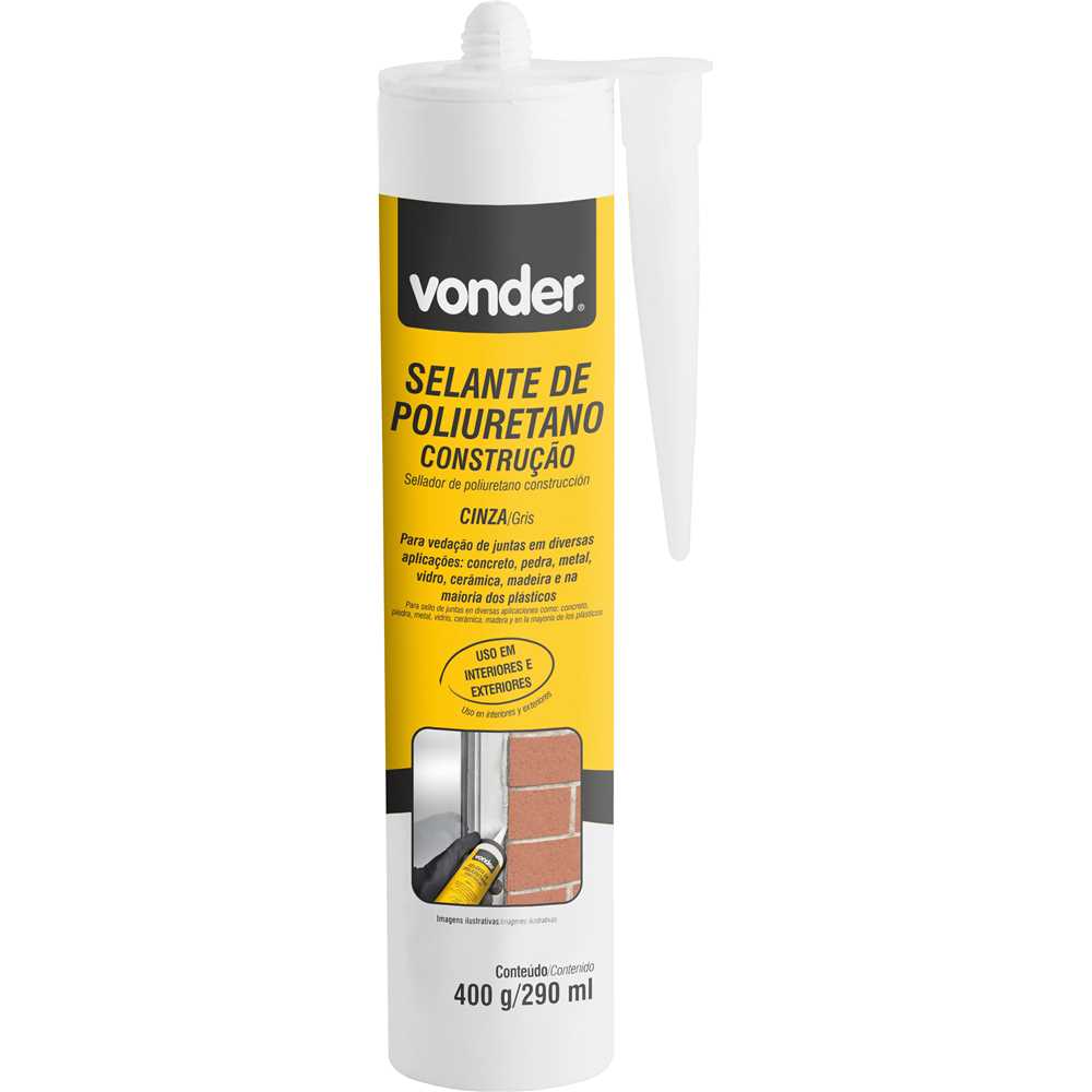 ADESIVO POLIURETANO CINZA 400G VONDER