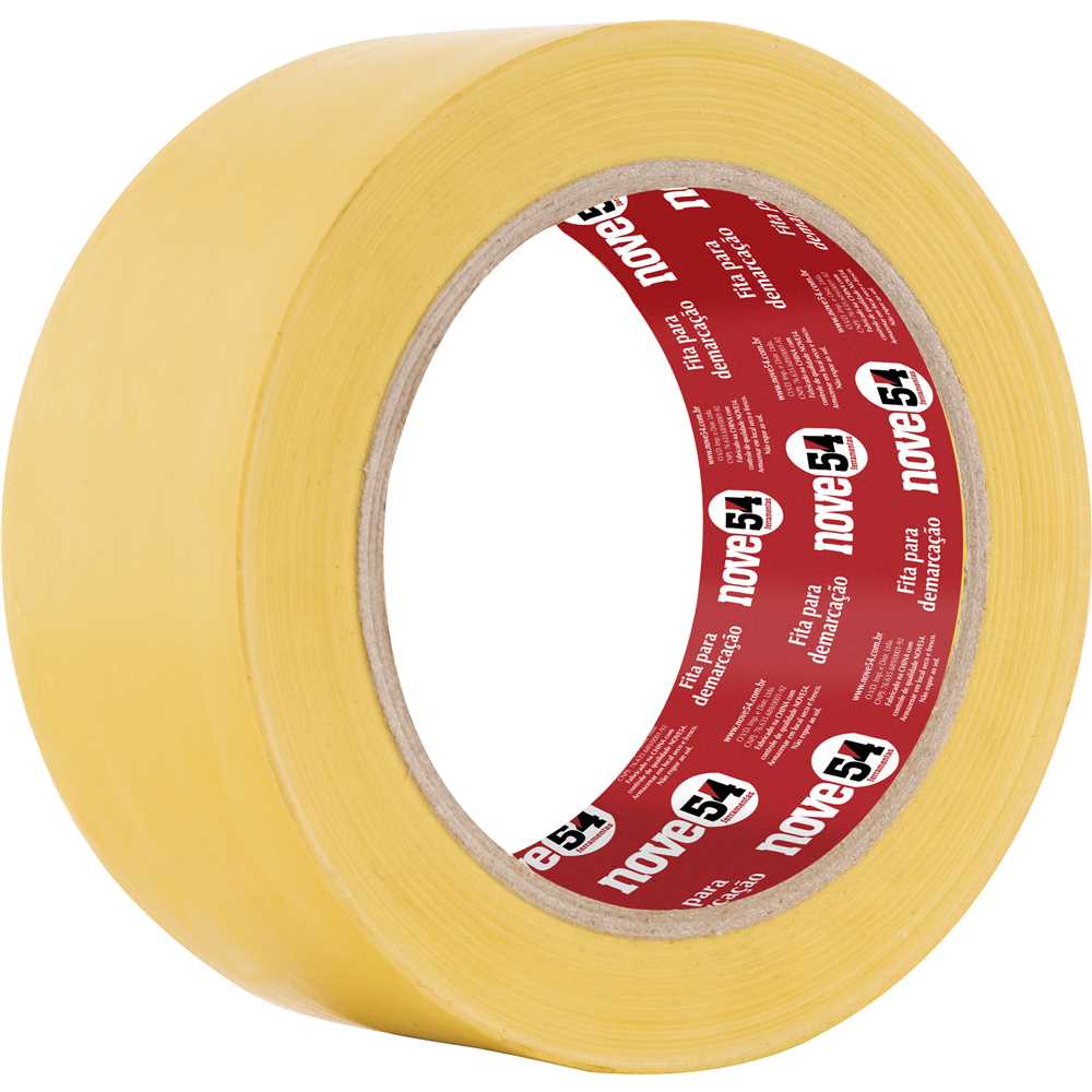 FITA DEMARCACAO DE SOLO AMARELA 48MMX30M NOVE54