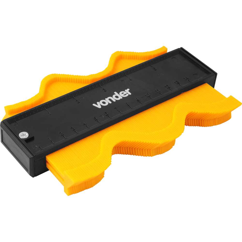 GABARITO COPIADOR DE CONTORNOS 14CM VONDER