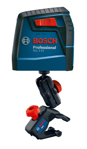NIVEL A LASER 12M LINHA VERMELHA GLL2-12 COM SUPORTE RM1 BOSCH