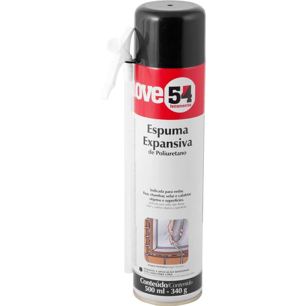 ESPUMA EXPANSIVA DE POLIURETANO 500ML NOVE54