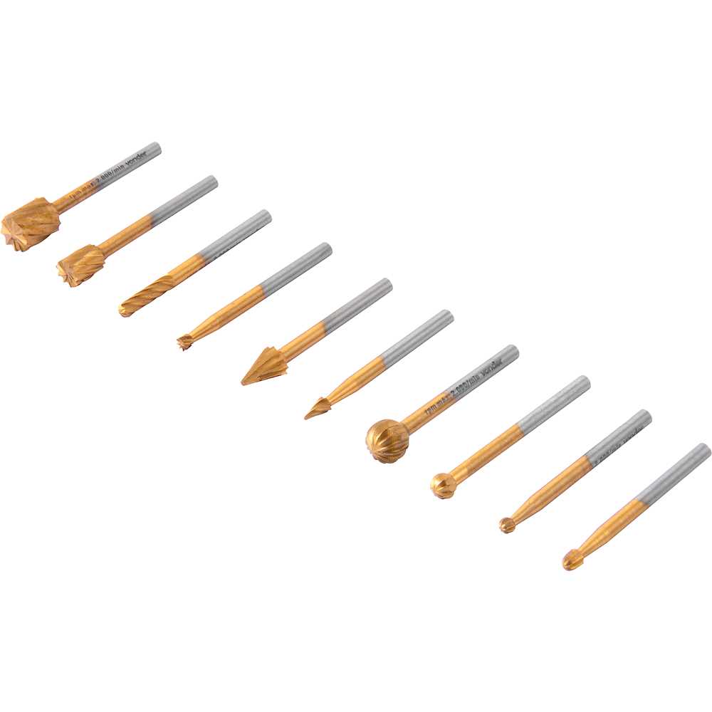 JOGO DE FRESA COM 10 PECAS HASTE 3MM 3599039010 VONDER