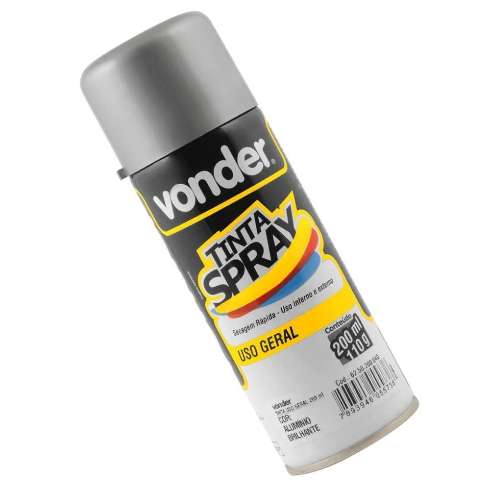 TINTA SPRAY ALUMINIO 200ML VONDER
