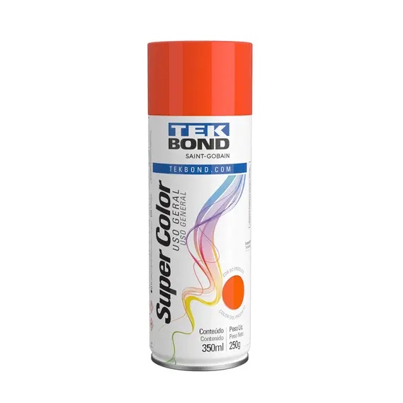 TINTA SPRAY LARANJA 350ML TEKBOND