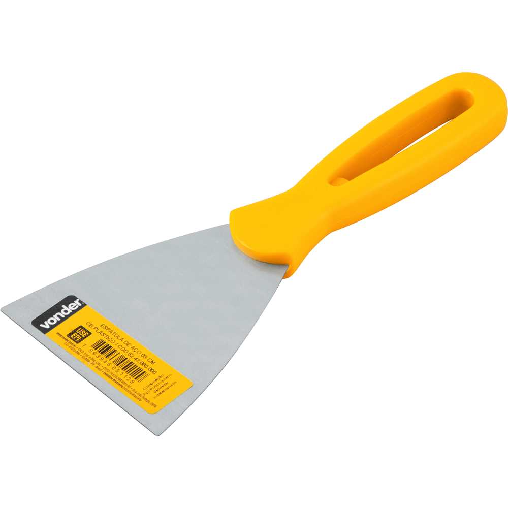 ESPATULA DE ACO COM CABO PLASTICO COM 07,6CM VONDER