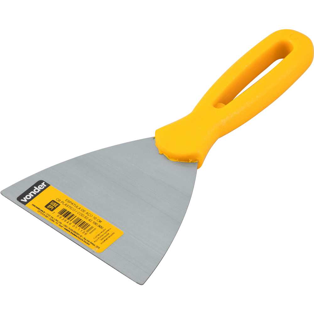 ESPATULA DE ACO COM CABO PLASTICO COM 10CM VONDER