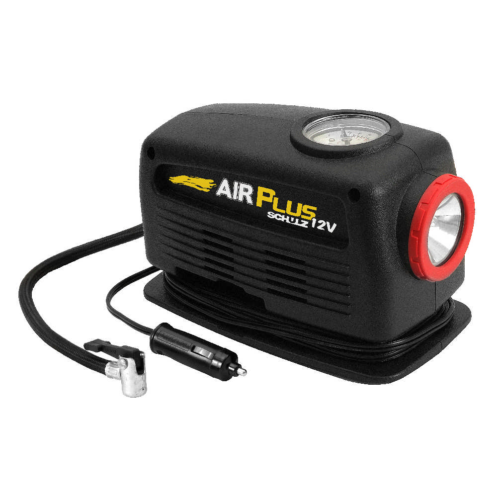 COMPRESSOR DE AR AUTO 12V 300PSI COM LANTERNA SCHULZ