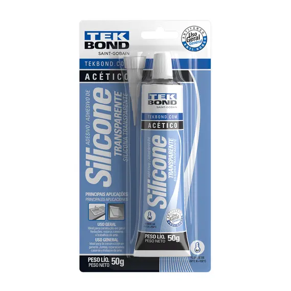 SILICONE BRANCO 050G TEKBOND