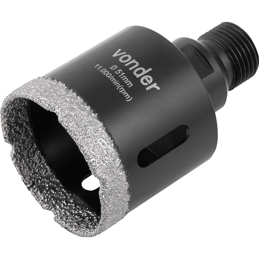 SERRA COPO DIAMANTADA 051MM PARA ESMERILHADEIRA VONDER