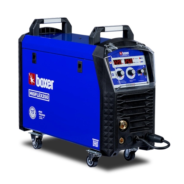 MÁQUINA PARA SOLDA INVERSORA MIG E ELETRODO 220A 220V COM TOCHA BOXER