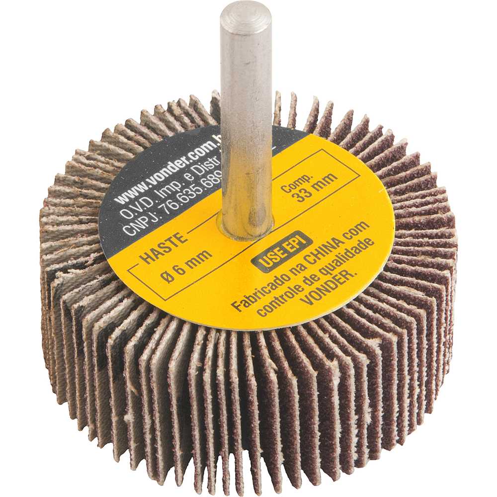 RODA LIXA 050X20MM GRAO 080 VONDER