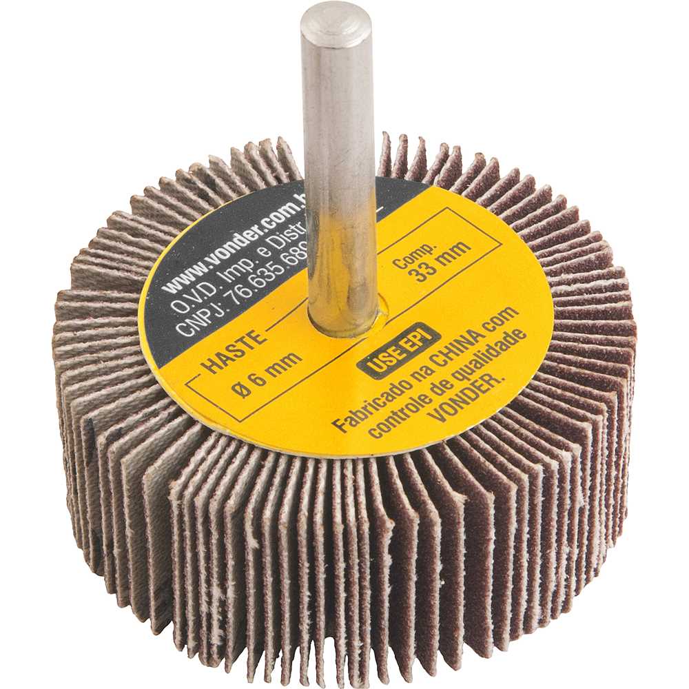 RODA LIXA 050X20MM GRAO 120 VONDER
