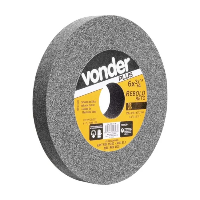 REBOLO 152X19X31MM GRAO 120 FINO VONDER PLUS