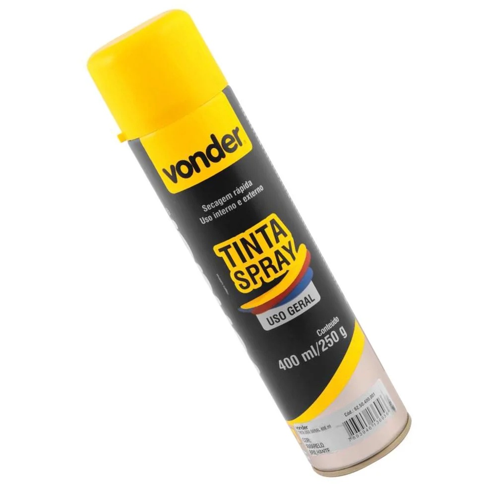 TINTA SPRAY AMARELO 400ML VONDER