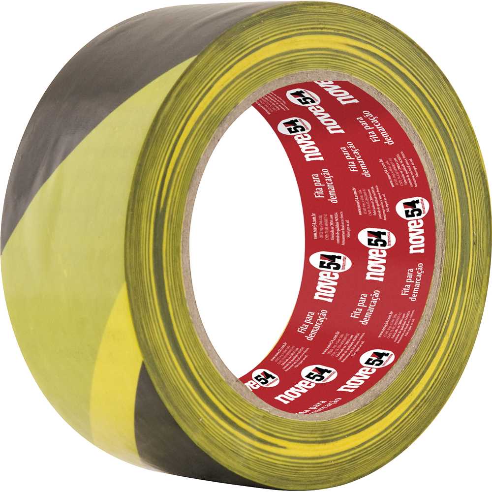 FITA DEMARCACAO DE SOLO ZEBRADA 48X30 NOVE54