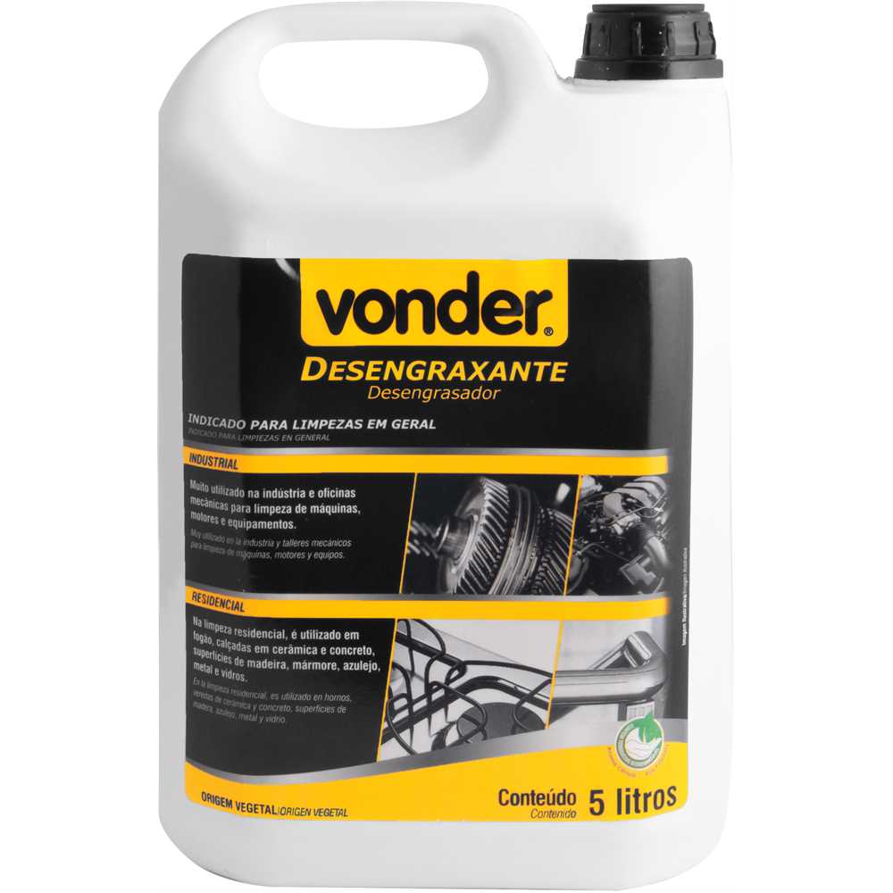 DESENGRAXANTE 5L PARA LIMPEZA GERAL VONDER