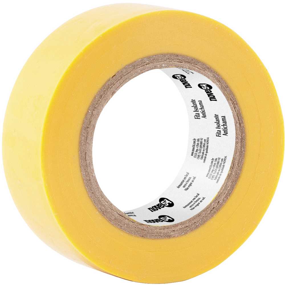 FITA ISOLANTE 19MMX10M AMARELA NOVE54