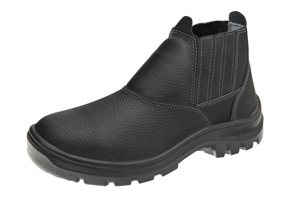 BOTA DE COURO BICO DE AÇO BIDENSIDADE ELÁSTICO 40 VULCAFLEX
