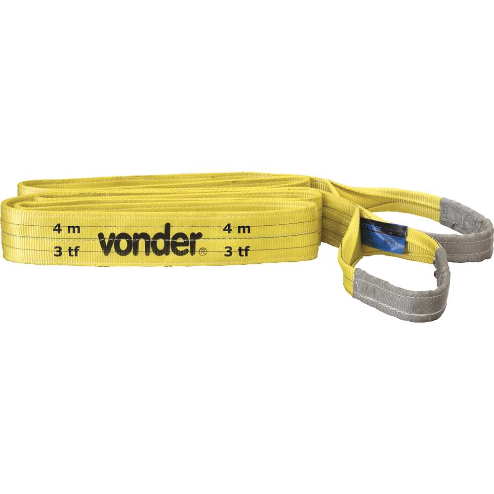 CINTA PARA ELEVACAO 03TX90MMX4M AMARELA VONDER