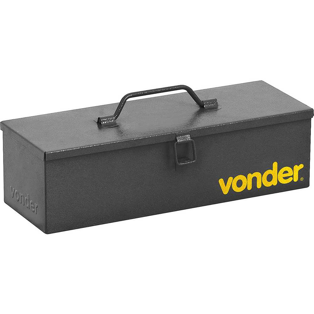 CAIXA METALICA PARA FERRAMENTAS BAU COM 35CM SEM BANDEJA 6115351211 VONDER