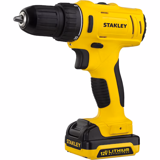 PARAFUSADEIRA E FURADEIRA A BATERIA 12V SCD121S1 COM 1 BATERIA STANLEY