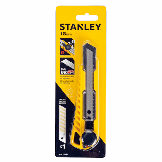 ESTILETE COM LAMINA 18MM REFORCADO 10321 STANLEY