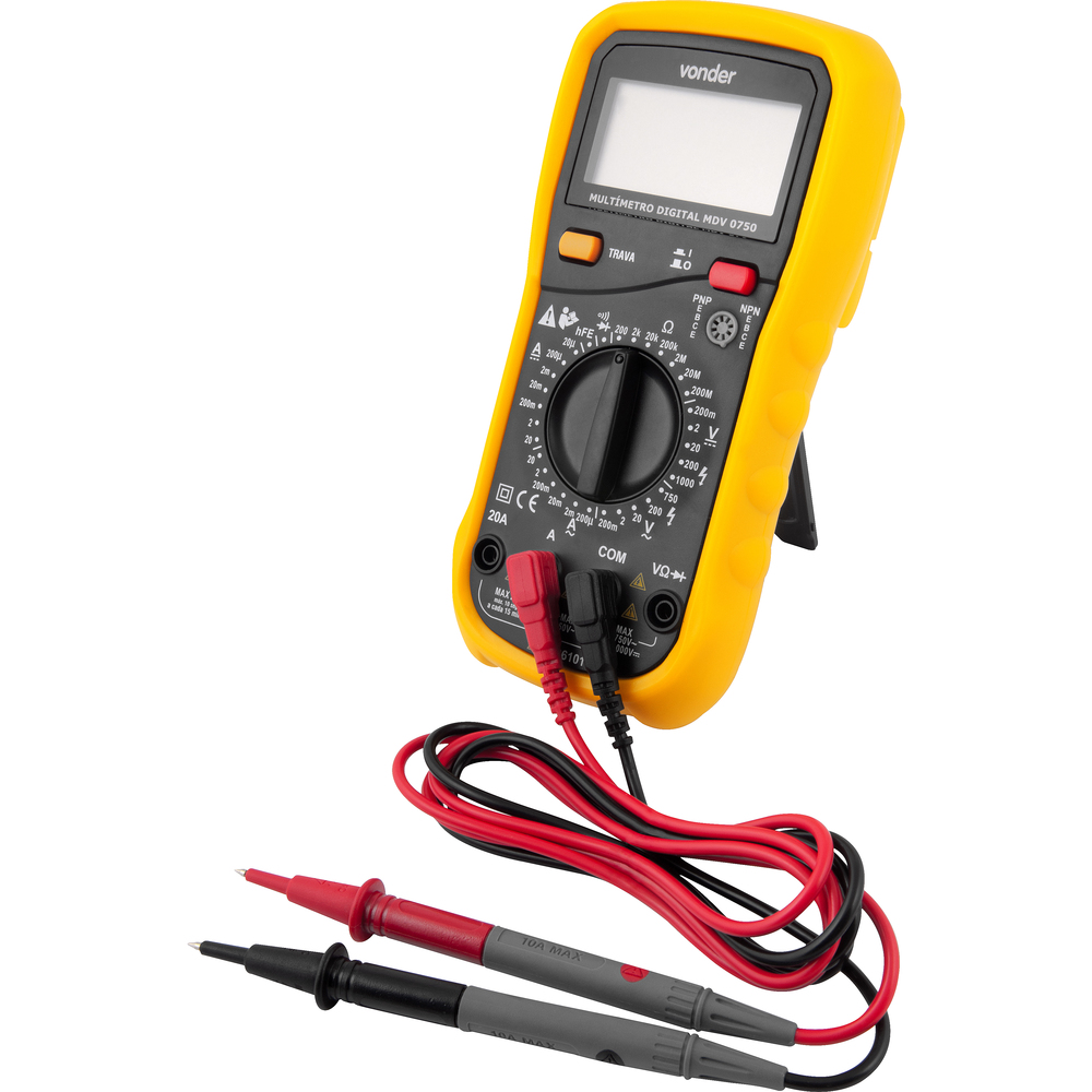 MULTIMETRO DIGITAL MDV0750 CAT III 600V VONDER