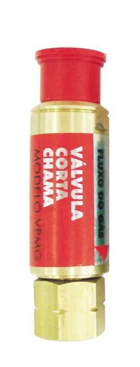 VALVULA CORTA FOGO PARA MAÇARICO GASES CARBOGRAFITE