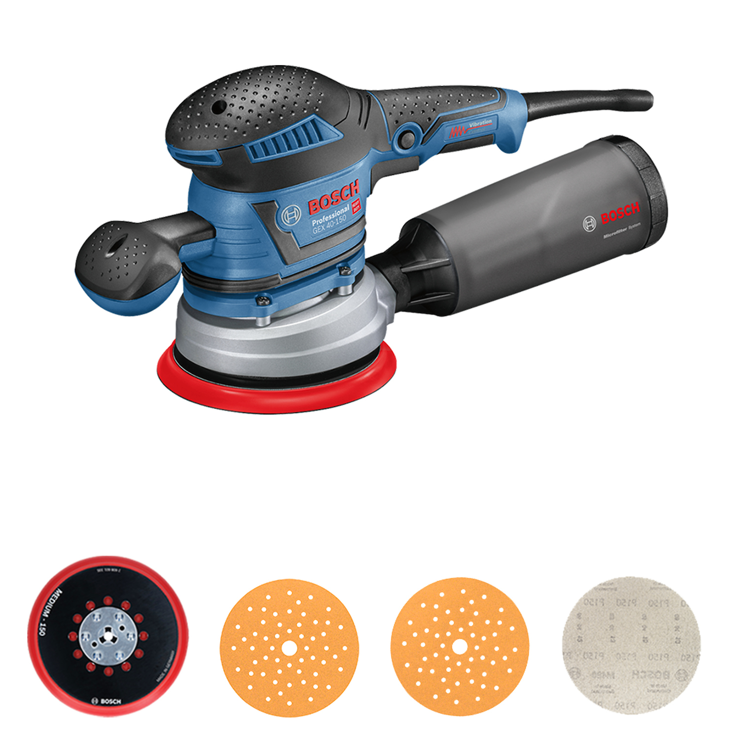LIXADEIRA ROTO ORBITAL 400W GEX40-150 220V BOSCH