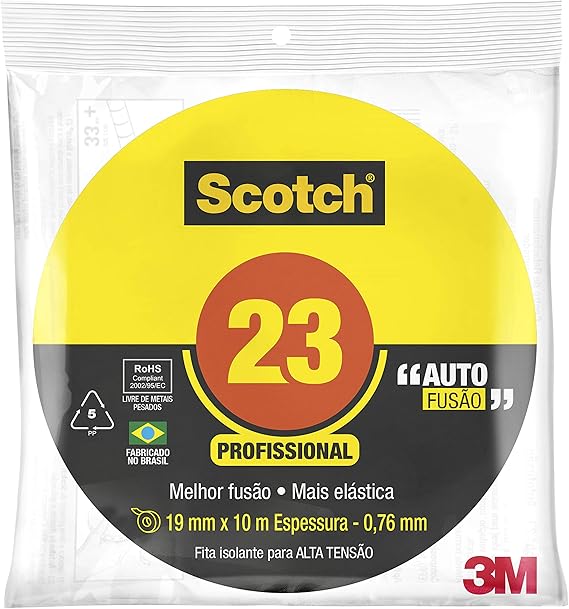 FITA ISOLANTE 19MMX10M AUTOFUSAO 3M