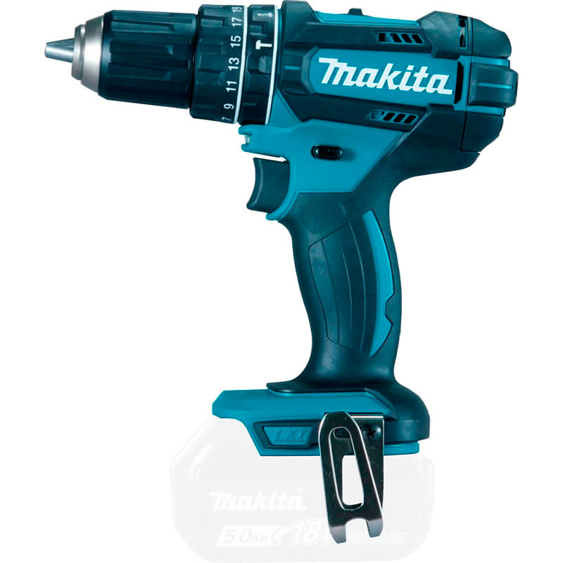 PARAFUSADEIRA E FURADEIRA DE IMPACTO A BATERIA 18V DHP482Z ESEM BATERIA E SEM CARREGADOR MAKITA