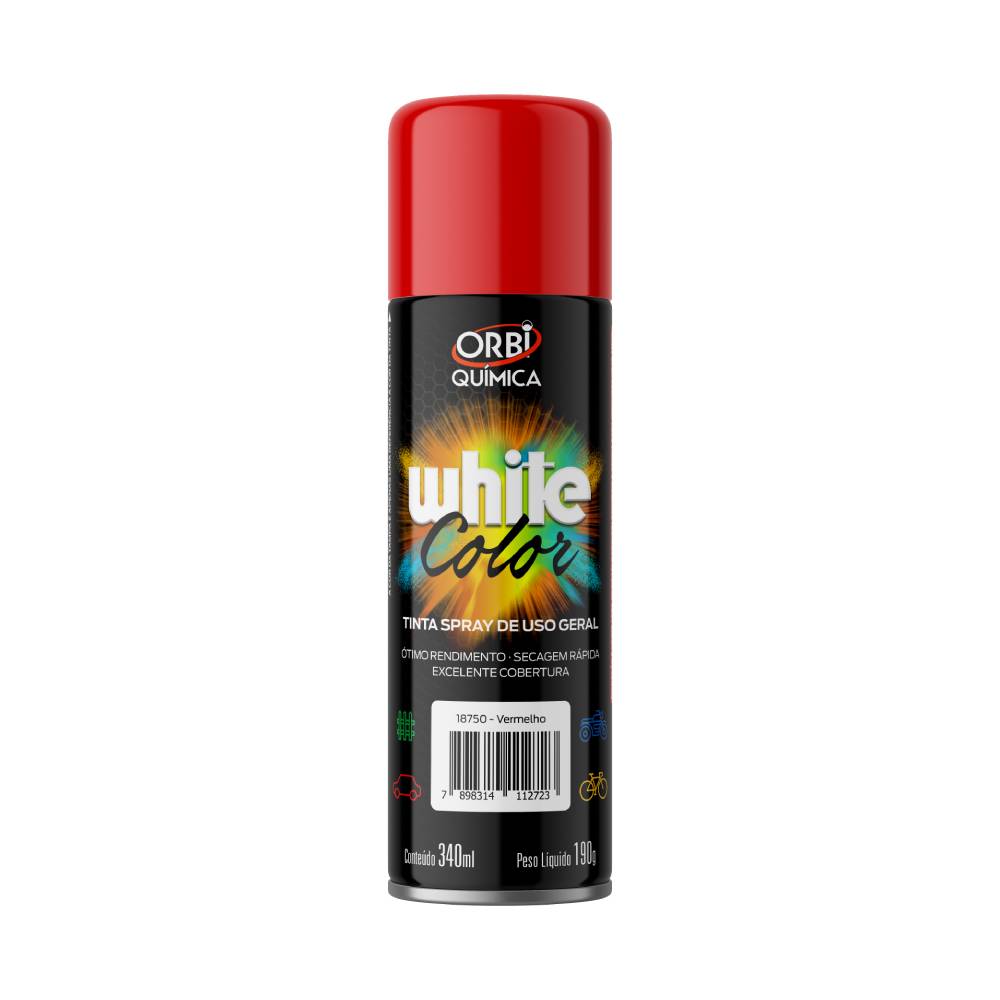 TINTA SPRAY VERMELHO 340ML ORBISPRAY