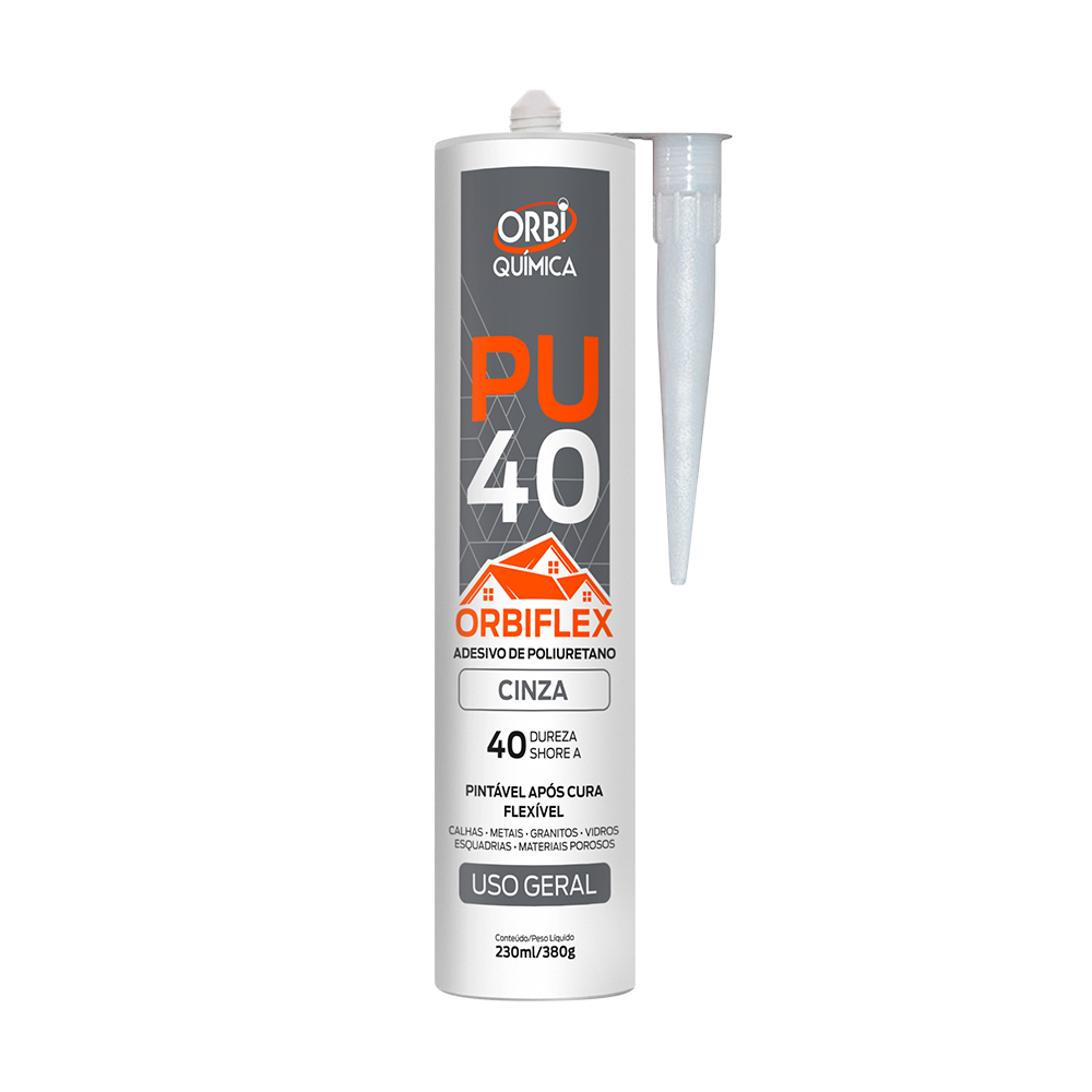 ADESIVO POLIURETANO CINZA 380G PU40 USO GERAL ORBIFLEX
