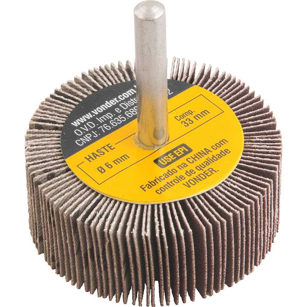 RODA LIXA 050X20MM GRAO 220 VONDER