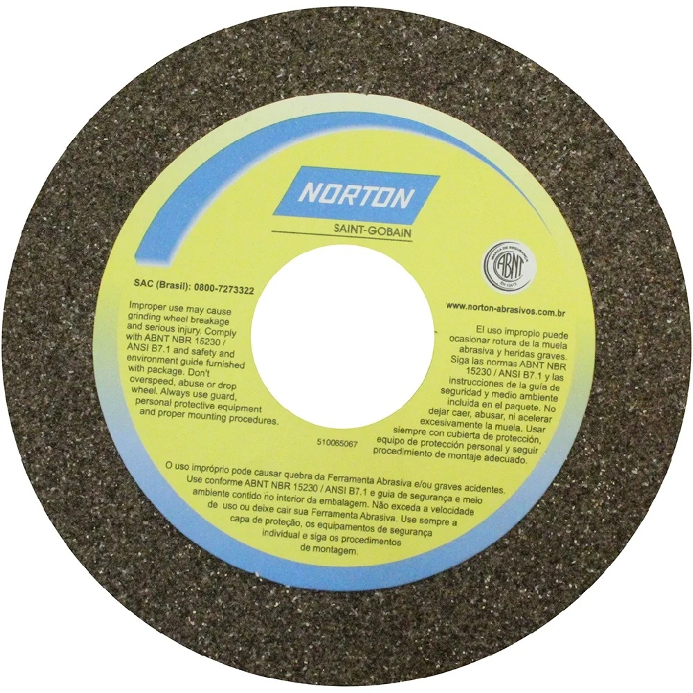 REBOLO 127X19X31MM GRÃO 60 NVS USO GERAL NORTON