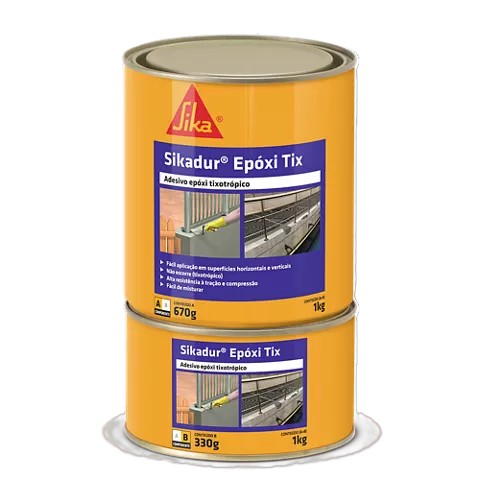 ADESIVO EPOXI BICOMPONENTE A+B 1,0KG TIX SIKADUR SIKA